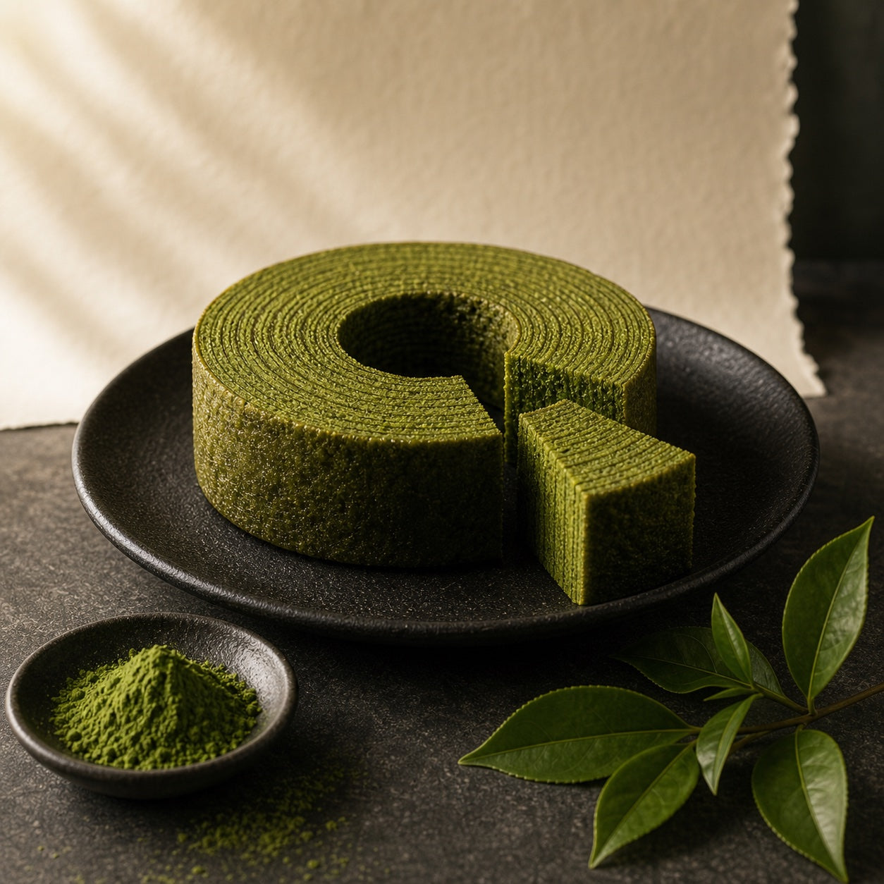 Matcha baumkuchen