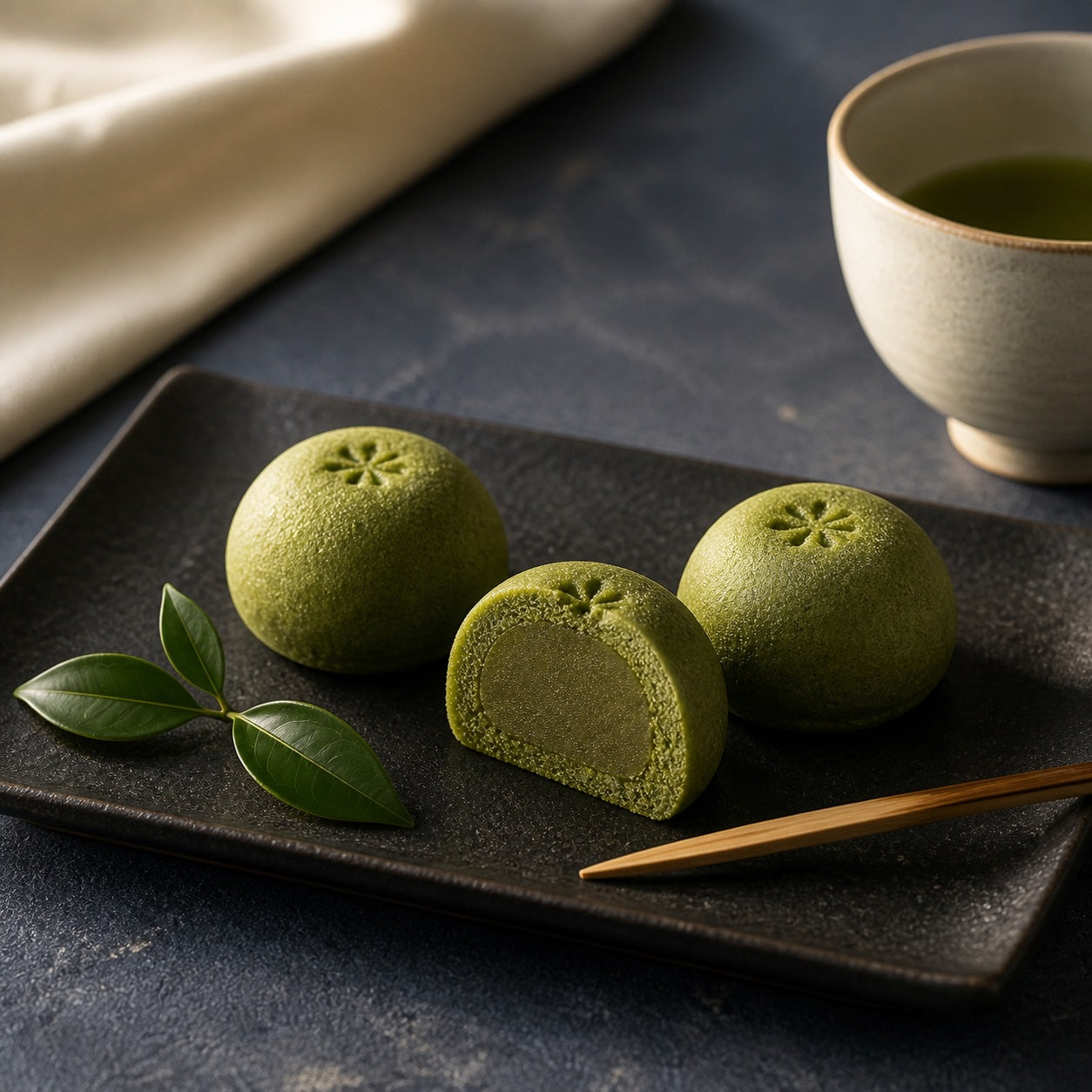 Matcha manju
